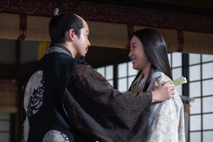 仲野太賀、倉沢杏菜「豊臣兄弟!」第40話(C)NHK