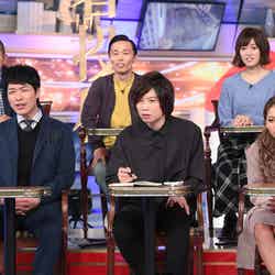 （前列左から）川島明、前田裕二氏、ゆきぽよ（後列左から）カミナリ、王林（C）TBS