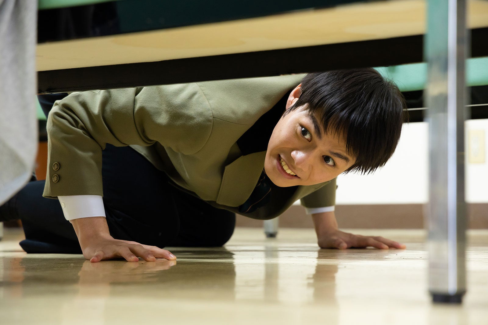 細田佳央 ／「もしも、イケメンだけの高校があったら」第2話より（C）テレビ朝日