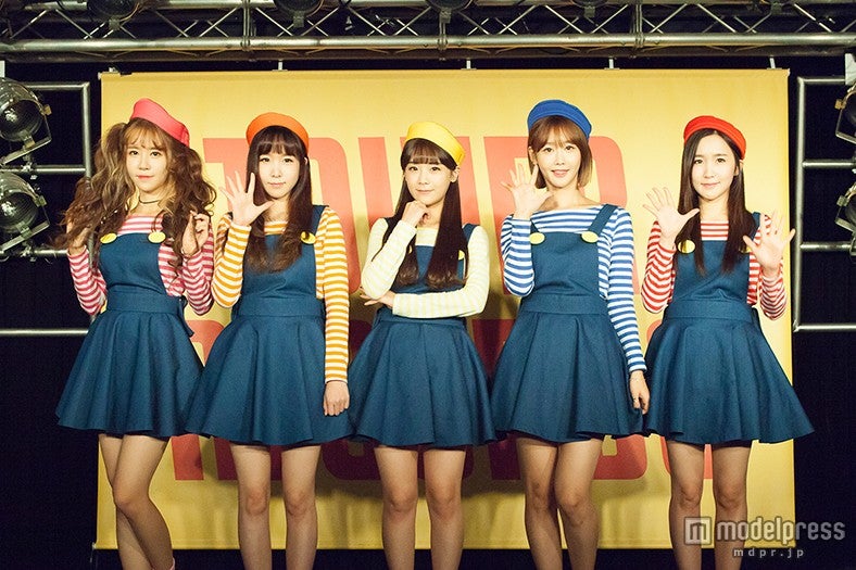 CRAYON POP（左から）エリン、ウェイ、ソユル、グンミ、チョア