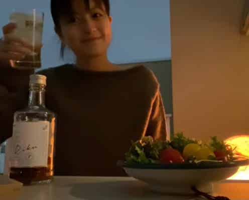 “前髪ぱっつん”イメチェン話題の今田美桜、自作ハイボールでほろ酔いプライベート動画「レアすぎる」と反響