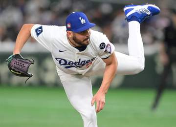 ドジャース ベシアが圧巻の3者連続Kで2セーブ目！ディアス不在の中、代役クローザーが完全投球「最高です！」