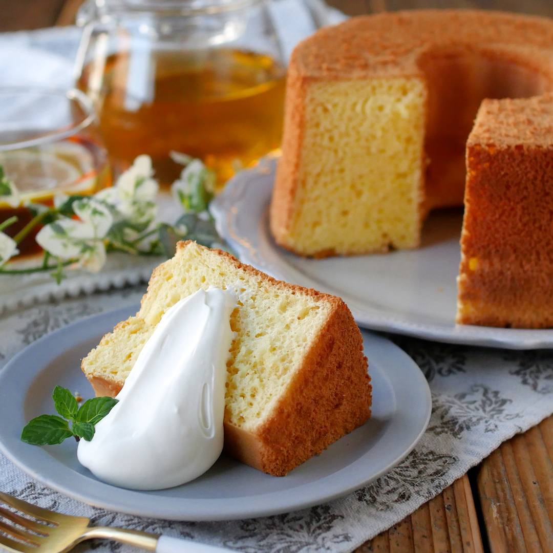 ホットケーキミックスで作る！ふんわりシフォンケーキ