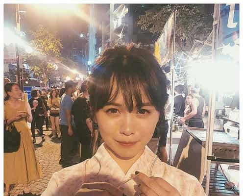 ゆうこす、“彼女感”がすごい浴衣ショットに反響「鬼のように可愛い」