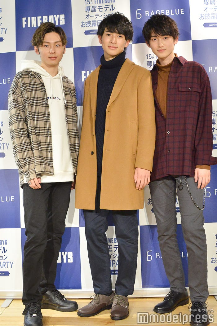(左から)並木雄大、永倉佑樹、松井健太 (C)モデルプレス