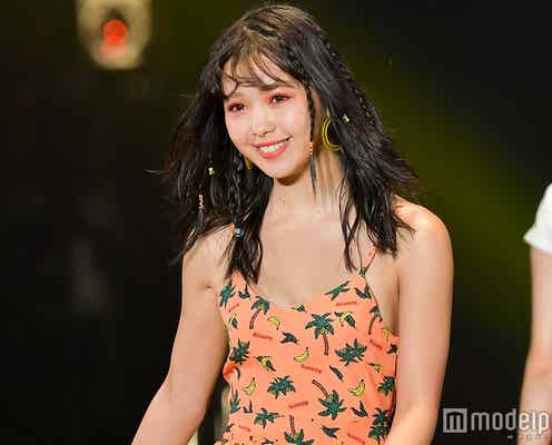 藤田ニコル、胸元ざっくりワンピがSEXY プロデュース「NiCORON」がTGCデビュー<TGC2018S/S>