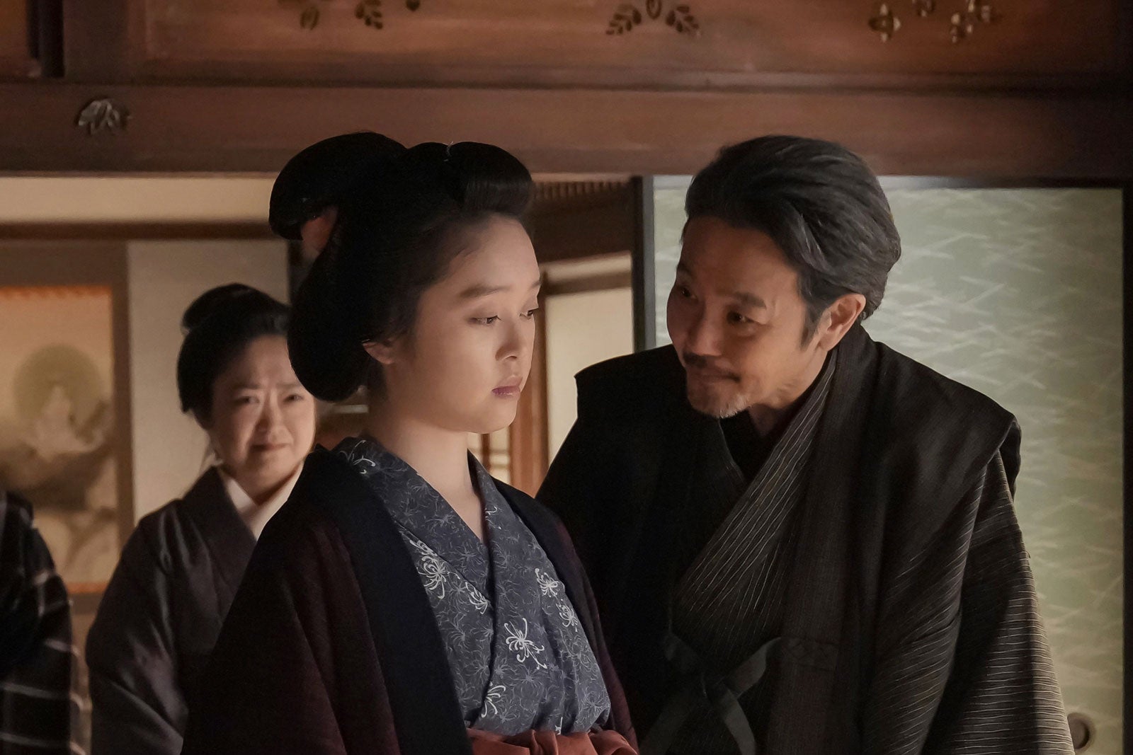 池脇千鶴、高石あかり、岡部たかし「ばけばけ」第124話（C）NHK