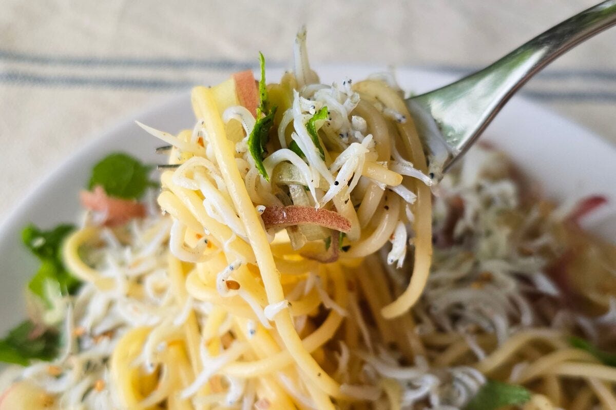 しらすパスタ・実食