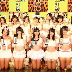 「眠眠打破×NMB48」コラボレーション発表会に出席したNMB48