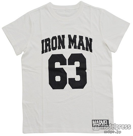 アイアンマン、ロゴTシャツ（白）（税抜き￥1500）（C）Marvel2015
