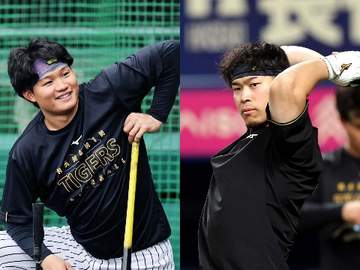 阪神・佐藤輝＆森下 平常心で則本攻略へ 今季初の聖地伝統の一戦、宿敵の新戦力を迎え撃つ