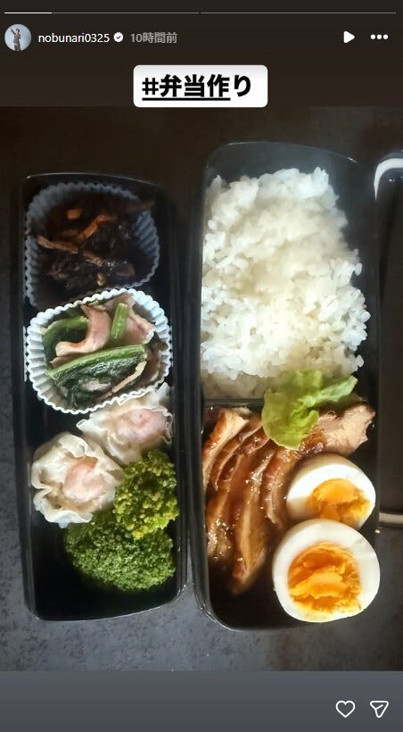 織田信成Instagramストーリーズより