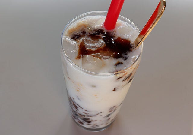 ダイソー　コーヒーゼリー　使用例　牛乳