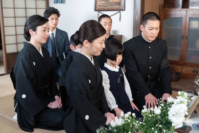 森田望智、和田庵、伊藤沙莉、三山凌輝「虎に翼」第60話(C)NHK