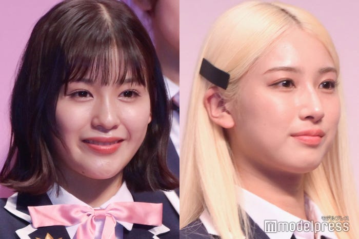 デビュー評価曲のセンターを務めた石井蘭、高畠百加(C)モデルプレス
