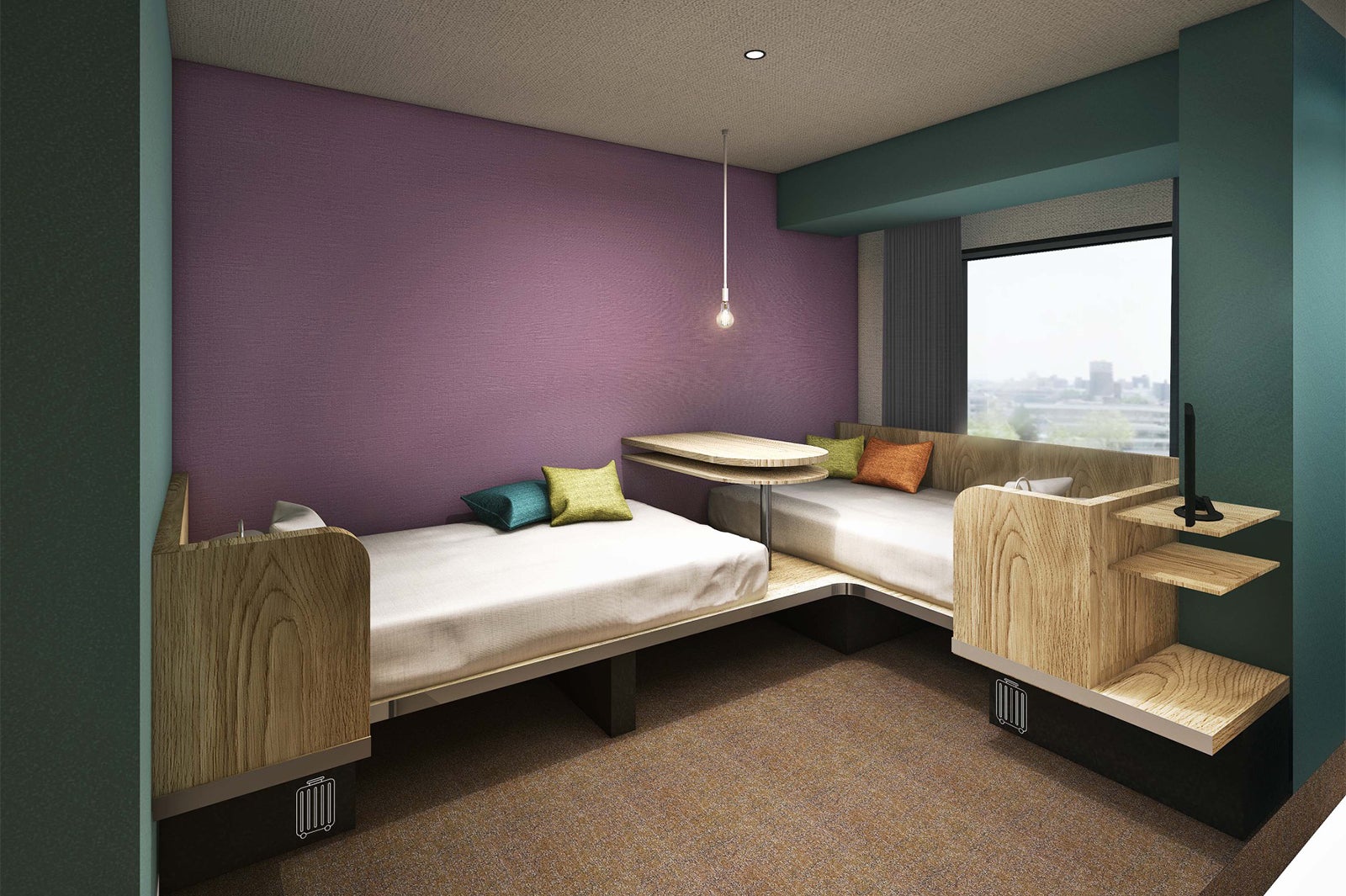 【OMO7 旭川】客室イメージ／画像提供：星野リゾート