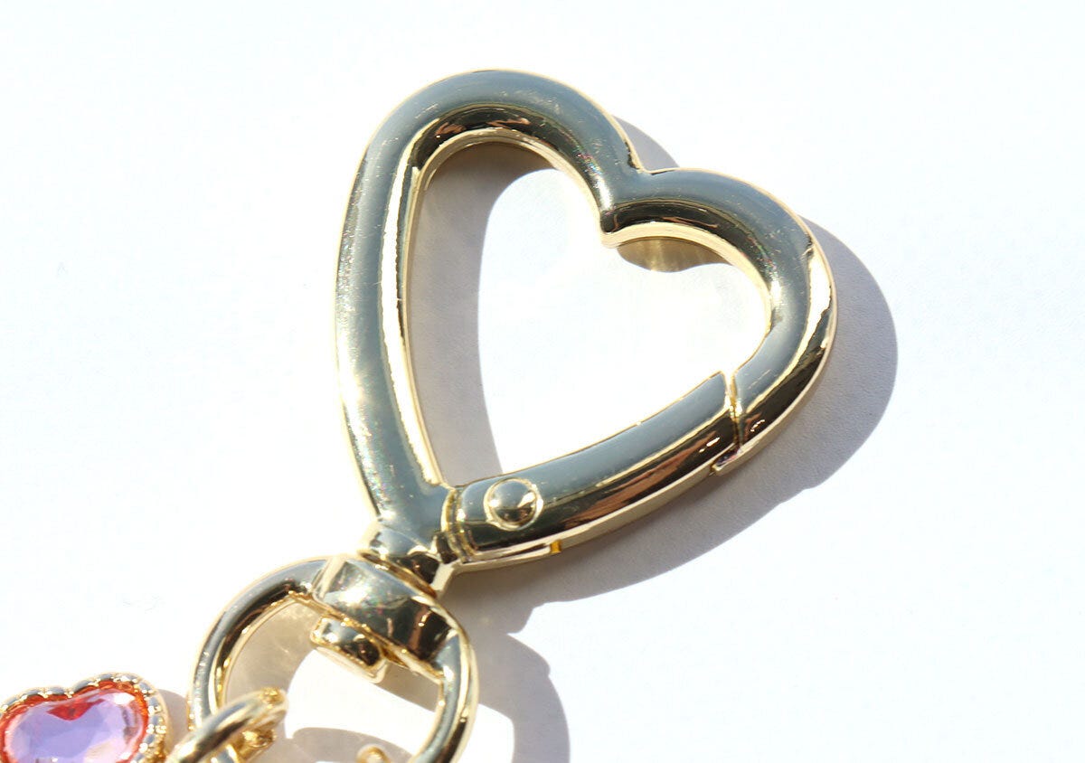 ハートカラビナ 宝島社サンリオキャラクターズきらきらフルーツチャームハートカラビナ