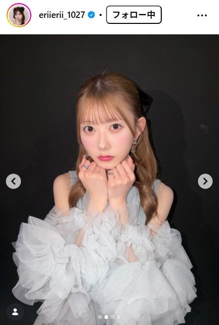 千葉恵里Instagramより