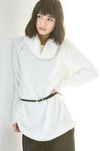 タートルネックニットチュニック「Re:EDIT by GALSTAR」3,598円(税込)/画像提供:Re:EDIT by GALSTAR