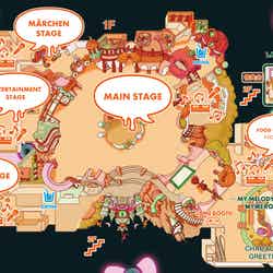 館内の会場MAP(C)2026 SANRIO CO., LTD. TOKYO, JAPAN 著作 株式会社サンリオ