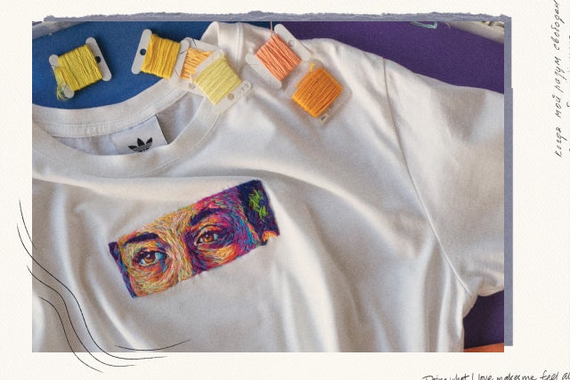 ADIDAS X フィアンセ・ノウルズのコラボレーションTシャツ（提供画像）