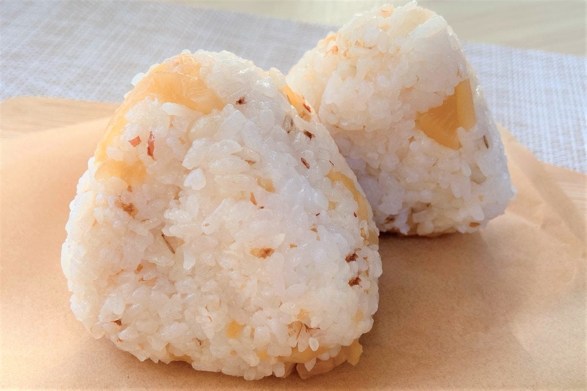 やみつき大根とおにぎり