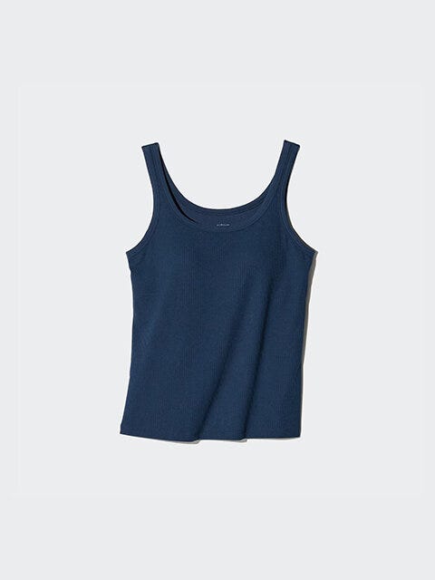 ユニクロ　エアリズムコットンブラタンクトップ　BLUE