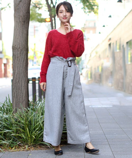 冬のガウチョパンツコーデ 21 寒い季節にも合う大人の着こなしを紹介 モデルプレス