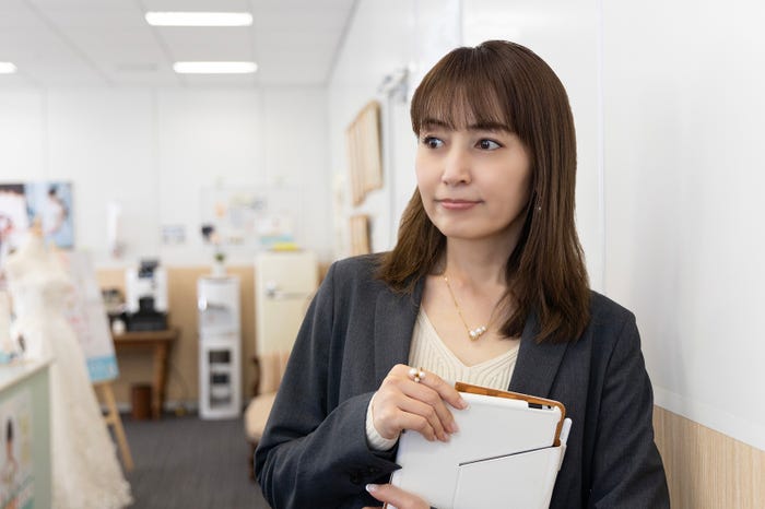 矢田亜希子「ナースが婚活」第6話より(C)「ナースが婚活」製作委員会