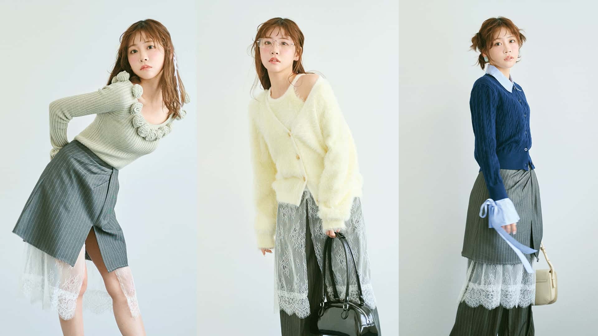 今季らしさが手に入る♡ スーツライクな「スカートパンツ」着回し術3選