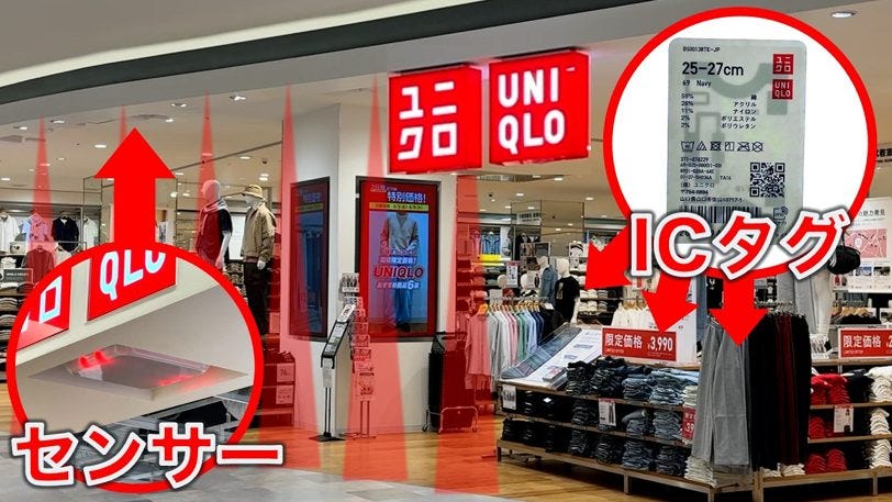ユニクロで「まとめ会計」が一瞬でできる理由…商品タグの技術が万引きも防ぐ