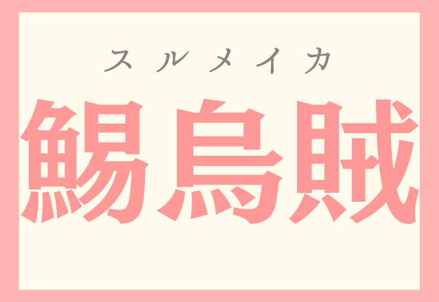 難読漢字 鯣烏賊 お酒のおつまみで有名なもの モデルプレス