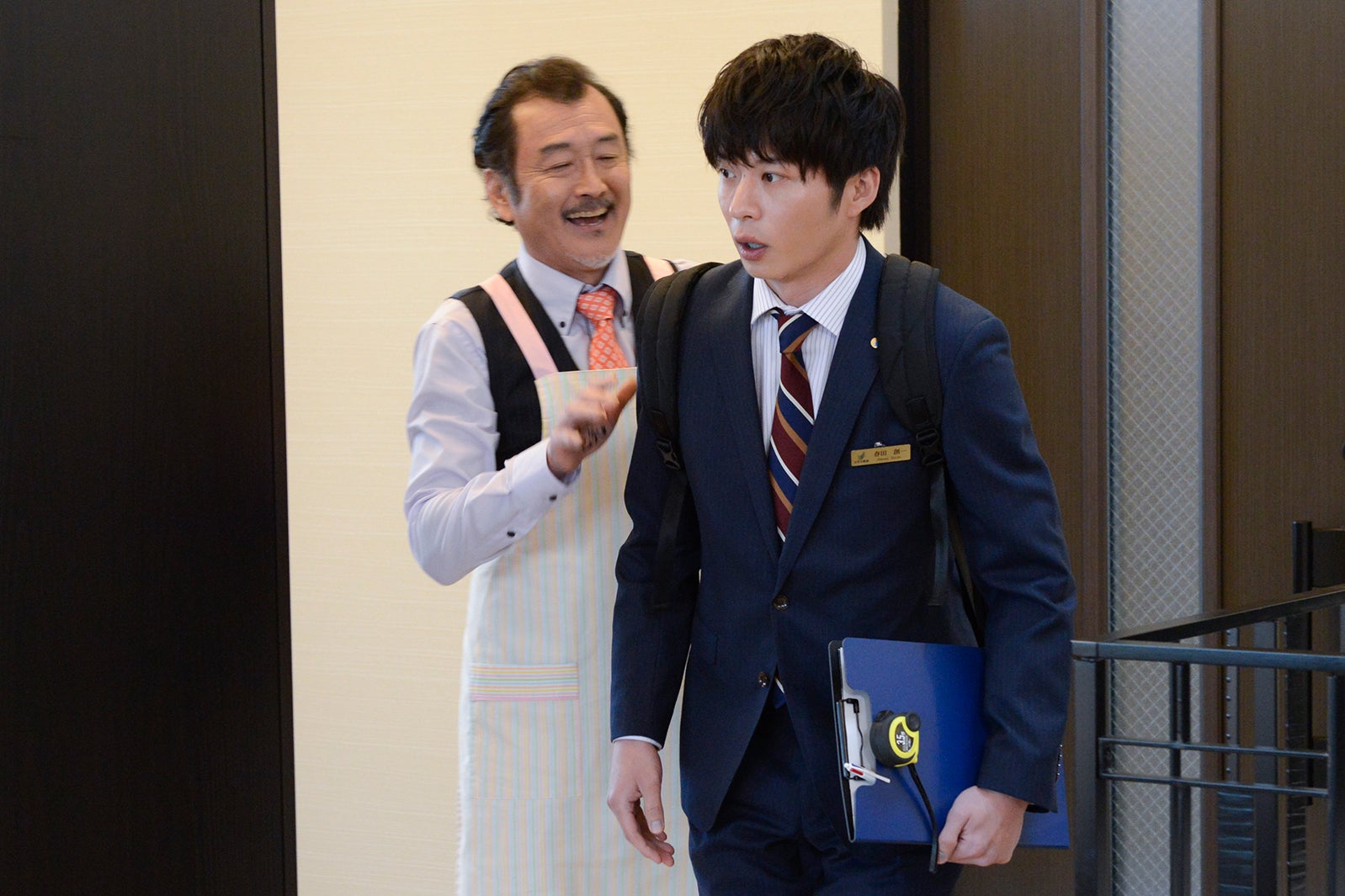 吉田鋼太郎、田中圭／「おっさんずラブ」第6話より（C）テレビ朝日