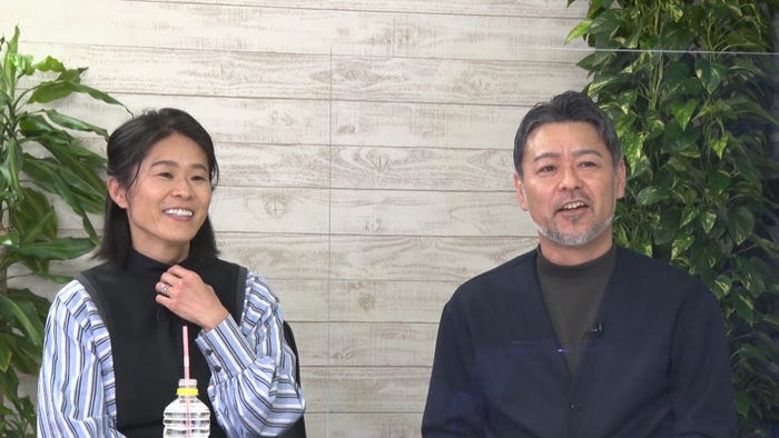 澤穂希、辻上裕章 (C)フジテレビ