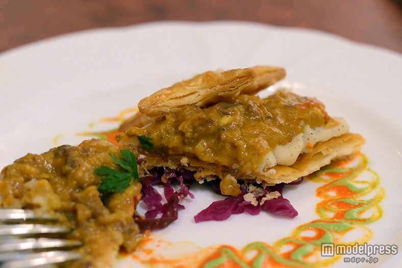 紫キャベツがアクセントに