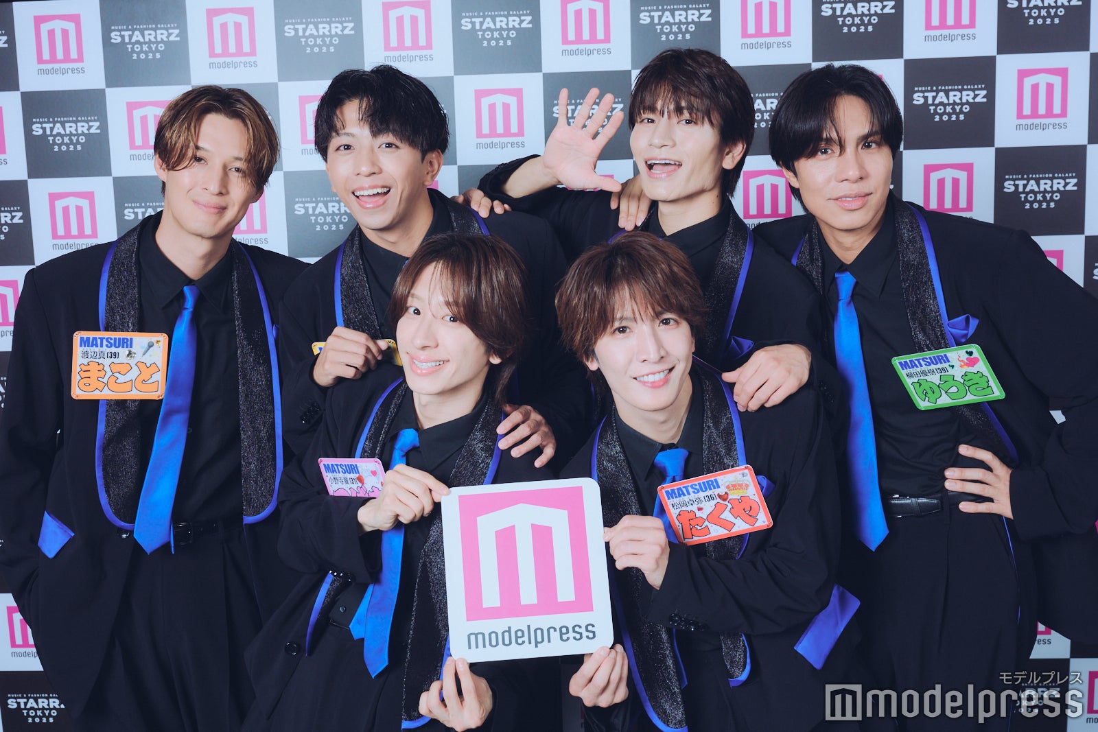 MATSURI／（左上から時計回り）渡辺真、橋爪健二、鈴木渉、柳田優樹、松岡卓弥、小野寺翼（C）モデルプレス