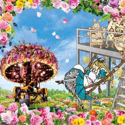 「ジョイ・オブ・ローズフル ガーデン」～ハートの女王の展望台とアリスのブランコ～／画像提供：京成バラ園芸