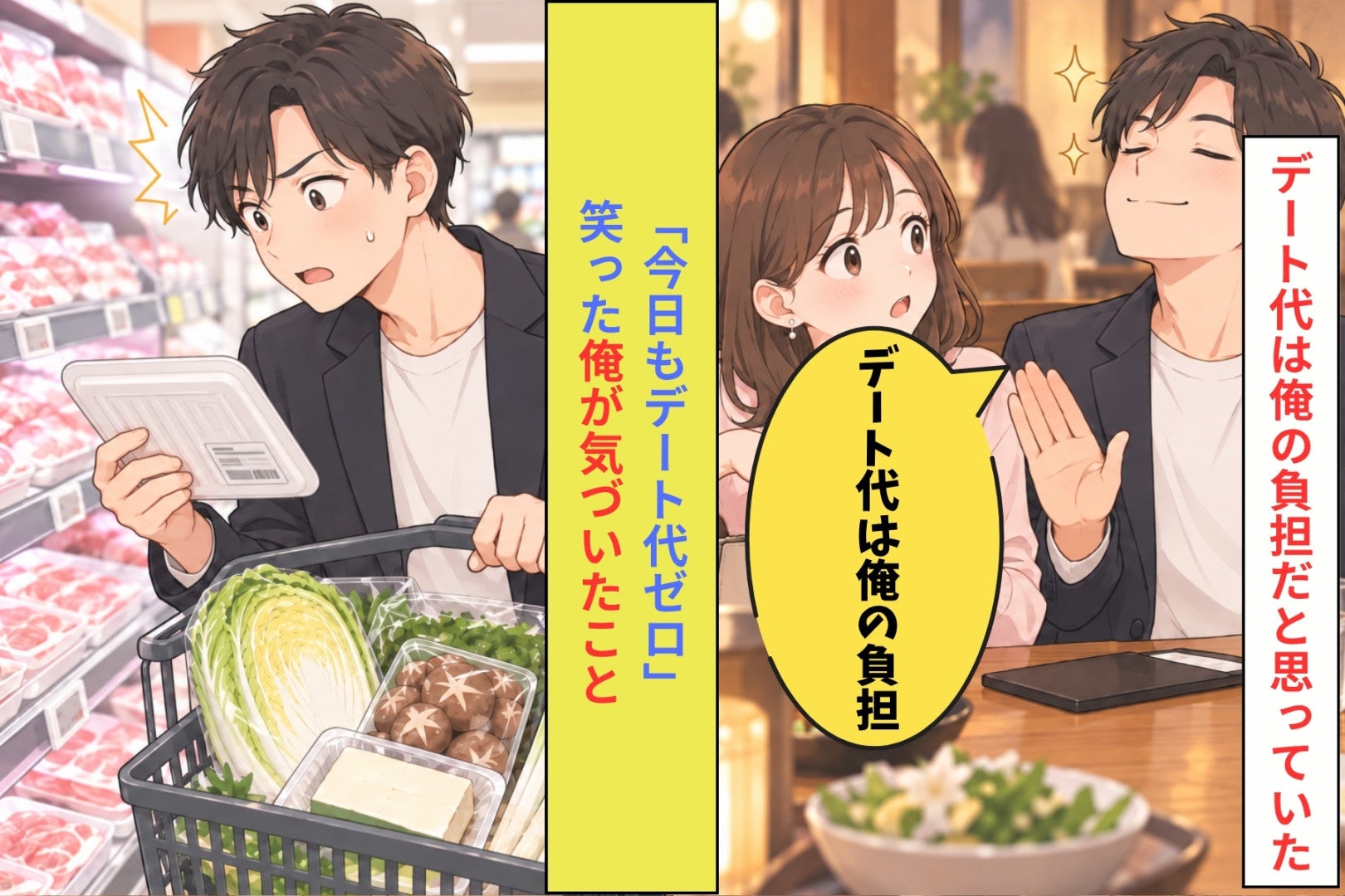 「今日もデート代、ゼロだったな」と言った俺が、スーパーの値札を見て気づいたこと