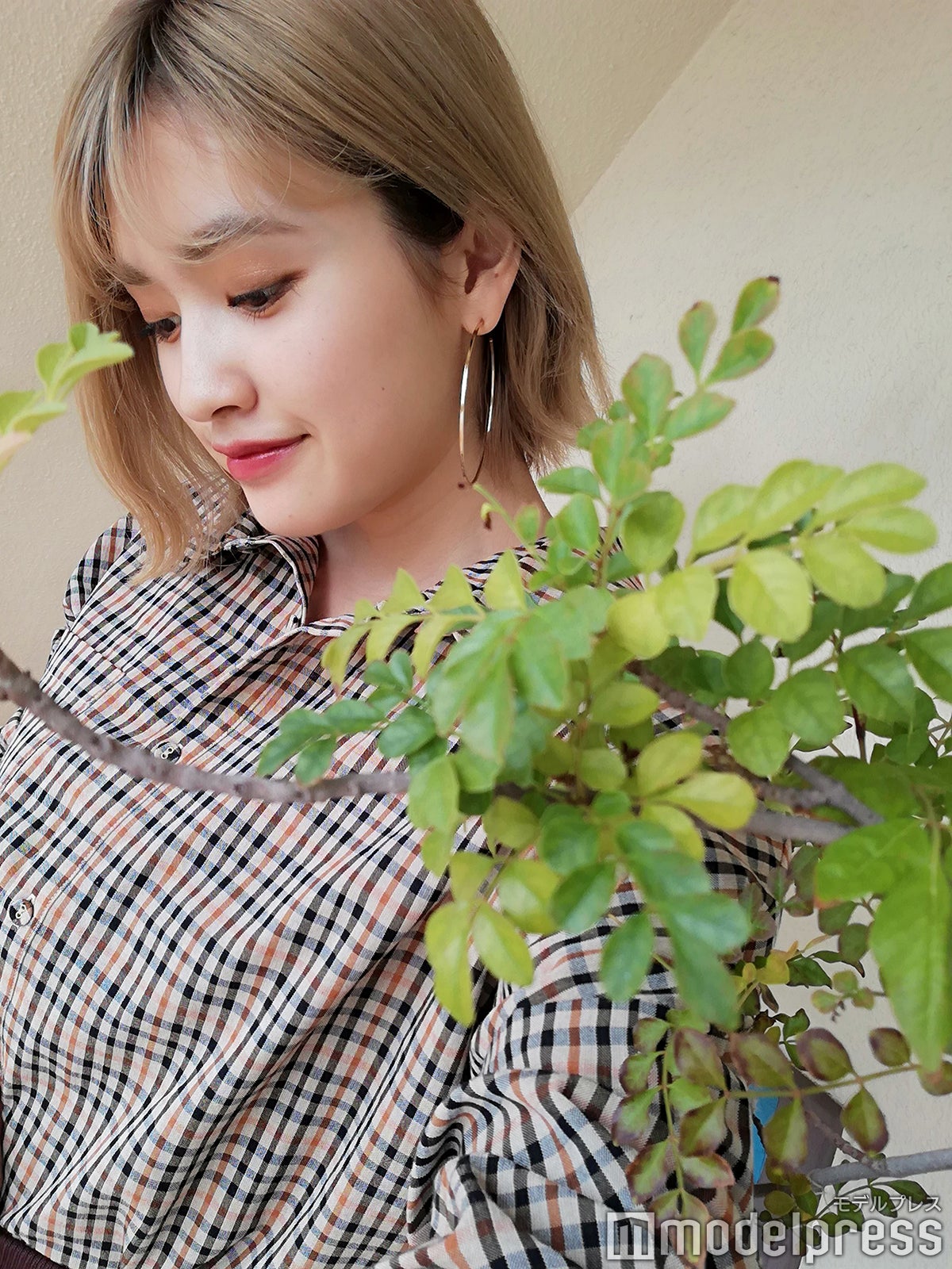 「ビューティ補正」機能で美肌に／「HUAWEI P20 lite」で撮影（C）モデルプレス