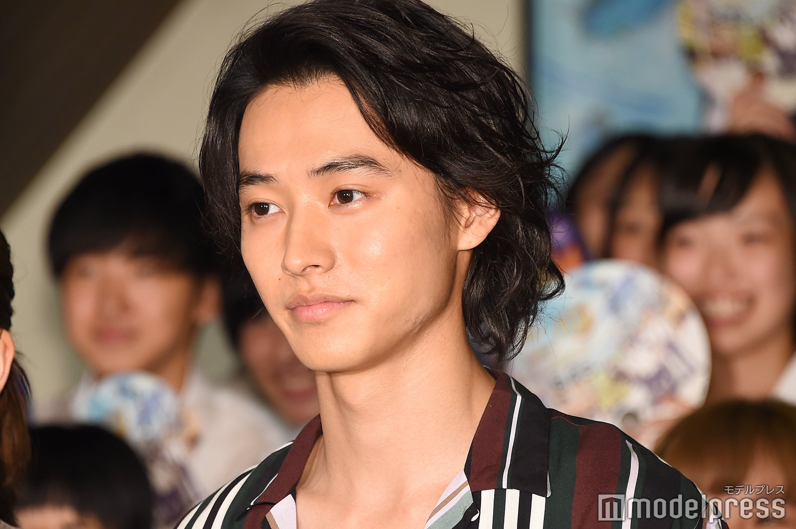 山崎賢人（長髪、前髪なし）／映画「二ノ国」公開直前夏休みイベントより：2019年8月撮影 （C）モデルプレス