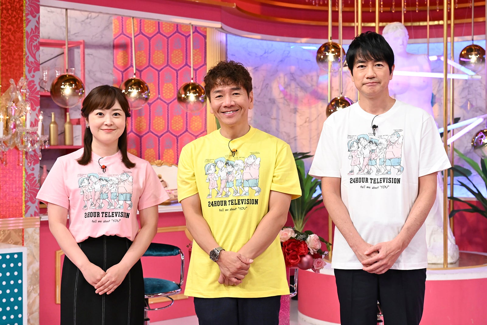 水卜麻美アナ、上田晋也、羽鳥慎一（C）日本テレビ