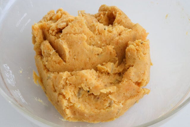 コロッケ　作り方　さつまいもの準備