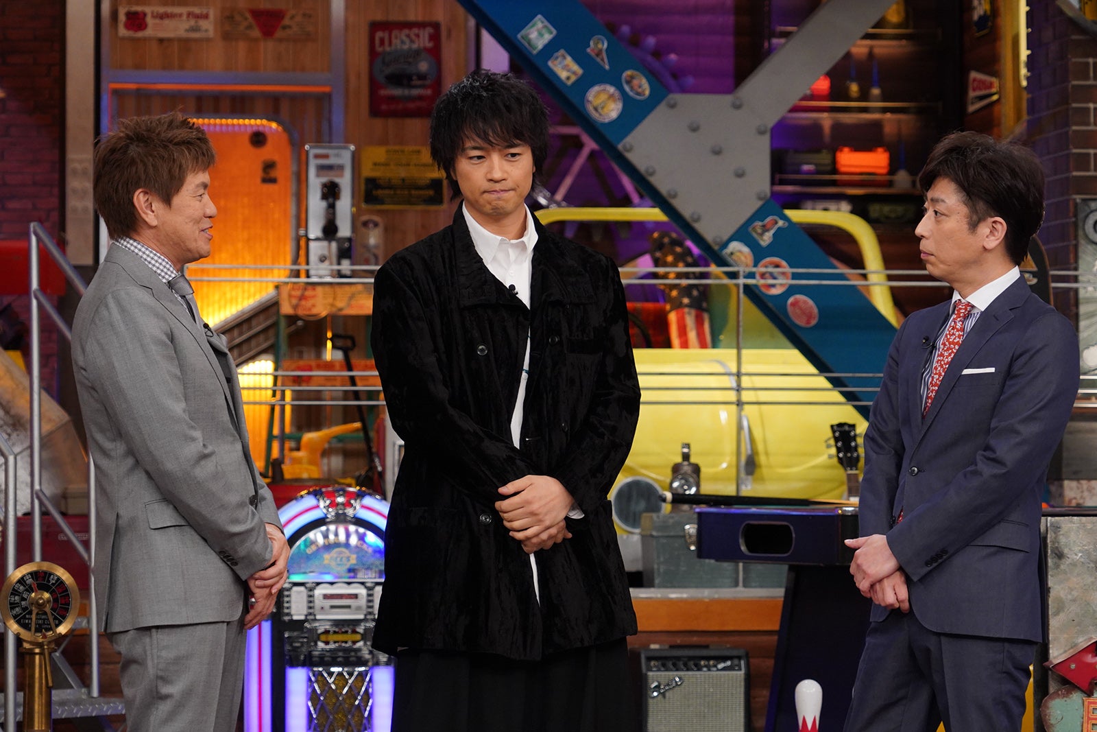 （左から）ヒロミ、斎藤工、後藤輝基 （C）日本テレビ