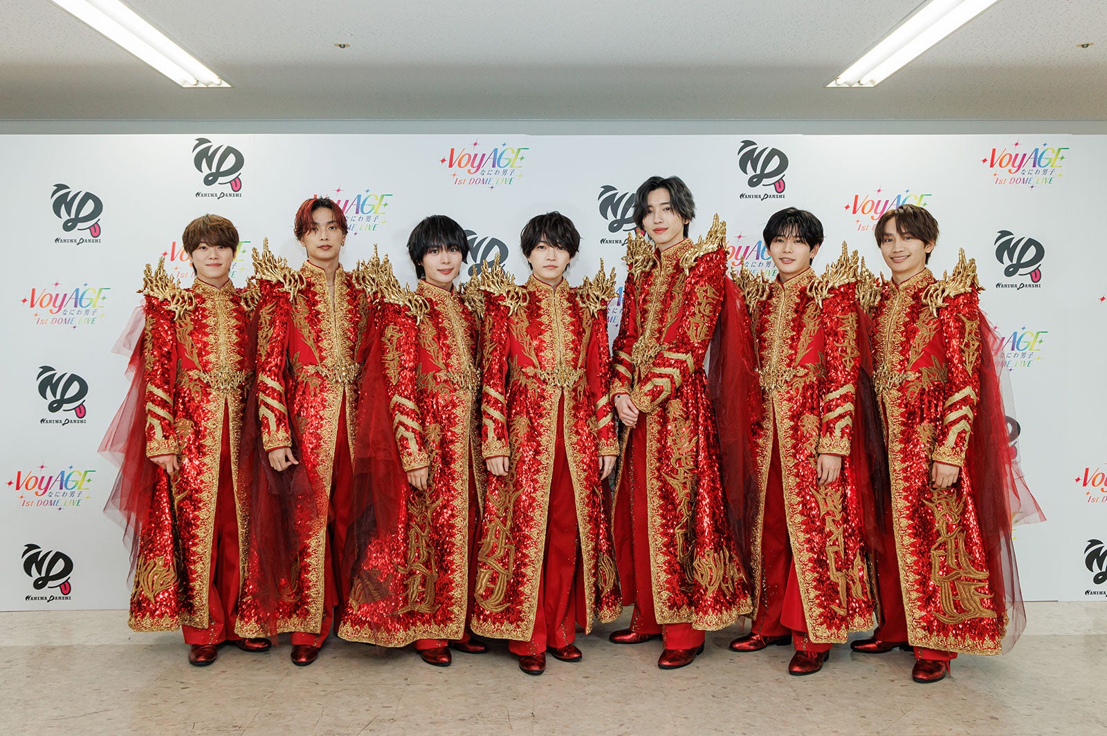 なにわ男子（左から）大橋和也、高橋恭平、大西流星、西畑大吾、道枝駿佑、長尾謙杜、藤原丈一郎（提供写真）