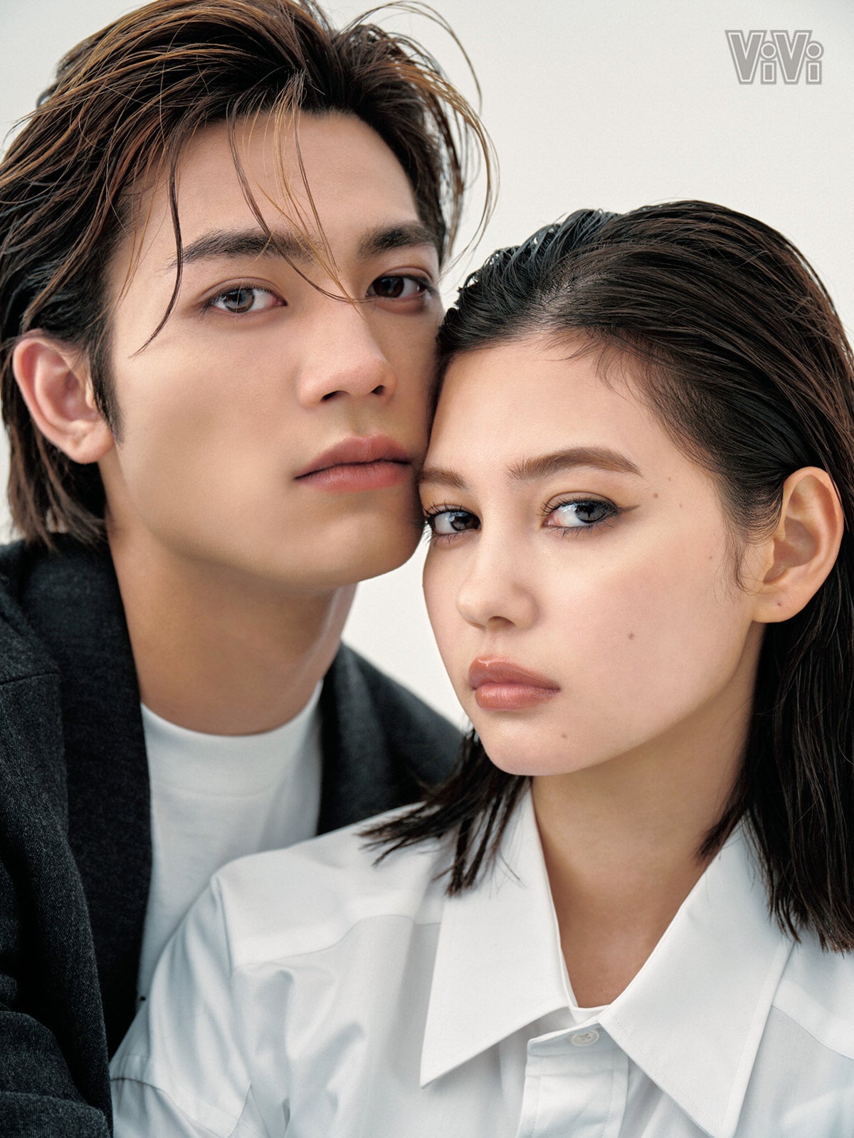 板垣瑞生＆村上愛花、クールで美しい眼福ショット 仲睦まじいエピソード披露