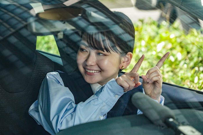 山田杏奈「朝マックタイム 外回り篇」メイキング(提供写真)