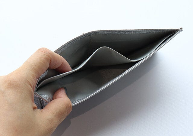 付録　素敵なあの人　TABASA　レザー調超スリム財布　仕切り