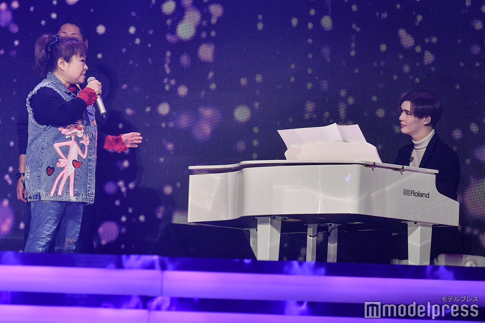 天童よしみとMatt／29日のリハーサル時に撮影 （C）モデルプレス