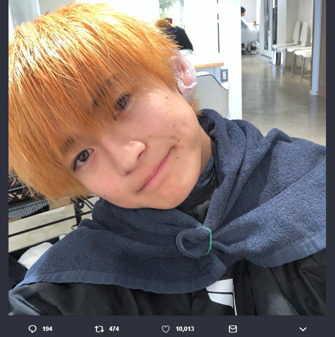 「オオカミくん」で話題のイケメン高校生・高橋文哉がイメチェン「初のカラー」金髪姿も披露