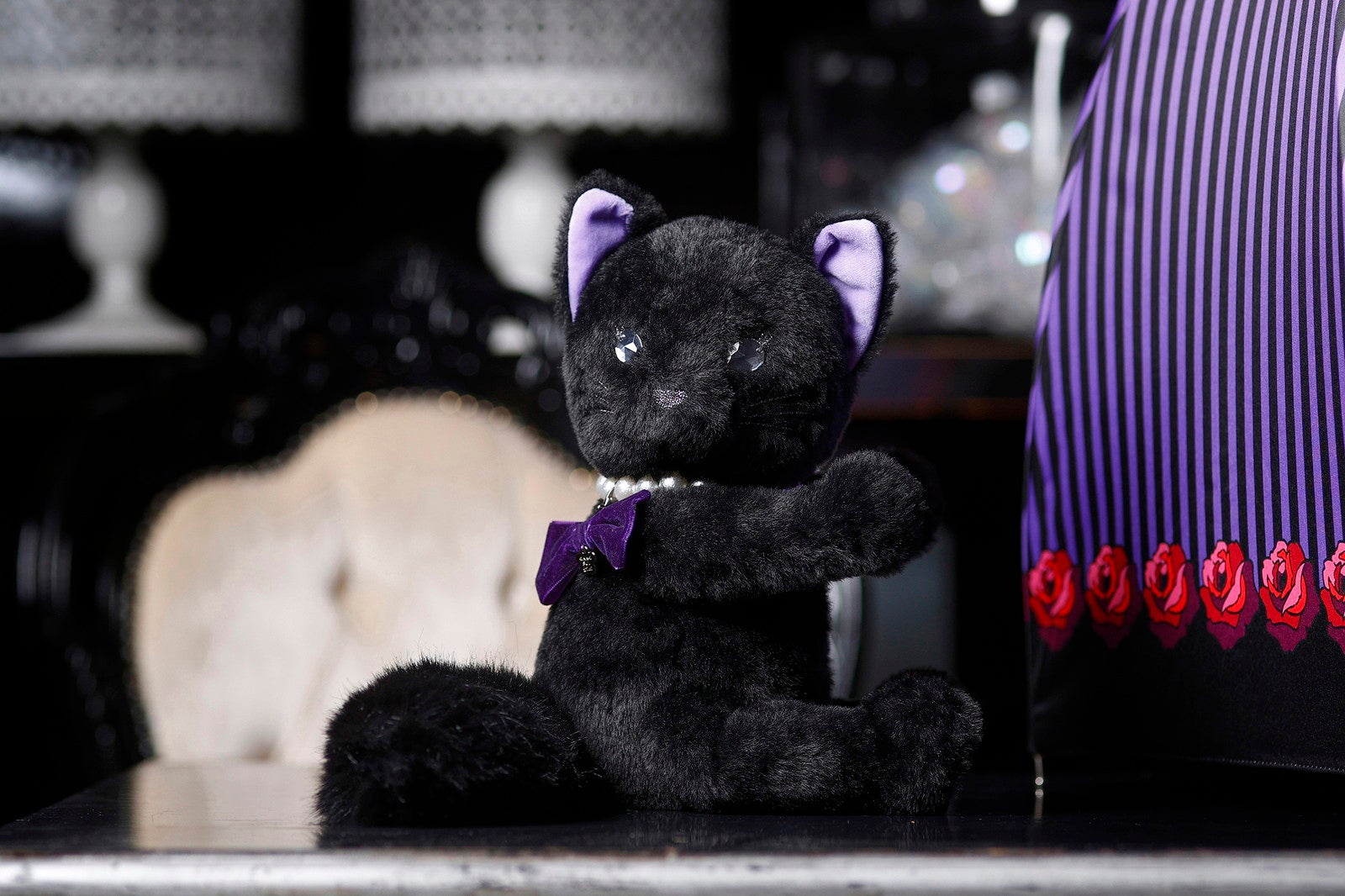 黒猫のぬいぐるみ（イメージ）／提供画像